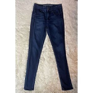 Dark Blue American Eagle Highrise Jeggings size 4